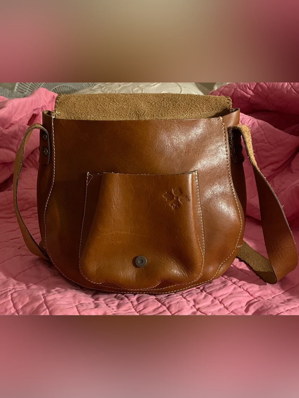 PATRICIA NASH Floral Tooled Leather Saddle Handbag/Crossbody!! - Picture 4 of 12